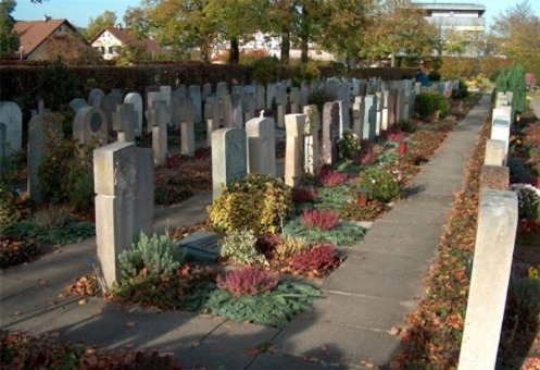 Grabstätten auf dem Friedhof Riehen